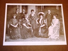 Castello di Windsor nel 1907 Convegno 8 Sovrani Mand Victoria Amelia Spagna