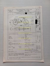 Benelli Motobi 49 Sprint 3V 1967 scheda omologazione DGM Facsimile originale