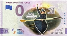 Biglietto 0 Euro Museo Louis De Funès Canoe Colore 2024 Numero Diverso