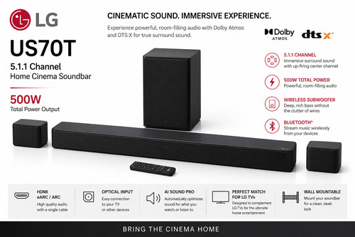 Us70t 1 500w dolby - 5.1.1,