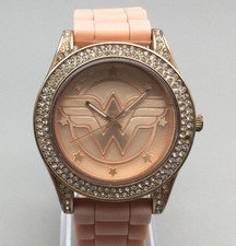 Orologio DC Comics Wonder Woman 41mm donna rosa tono oro rosa batteria nuova