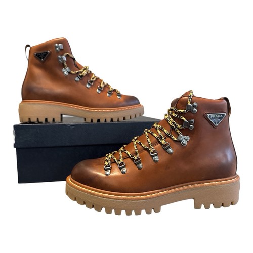 Prada hike boot size cognac - hike,