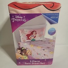 Set 3 pezzi lenzuola Twin Disney Principesse Fiabe e Sogni