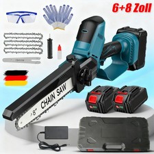 Mini motosega a batteria 6+8