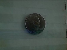 Moneta 1 Dollaro USA - Eisenhower in argento del 1972 da collezione bella