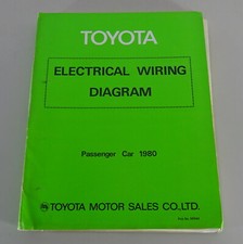 Manuale di riparazione Toyota 1000, Celica, Corona, Tercel. schema elettrico 1980