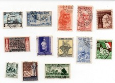 REPUBBLICA 1952 n.13 francobolli usati (o)