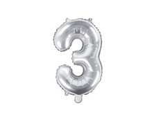 Pallone numero 3 Tre ARGENTO