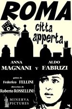 Poster Locandina Cinema Film Roma Città Aperta Anna Magnani Stampa 50x70 Cm.