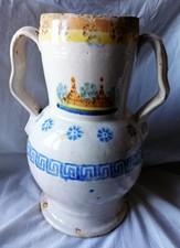 Antica ciarla di Grottaglie a due manici, metà '800.