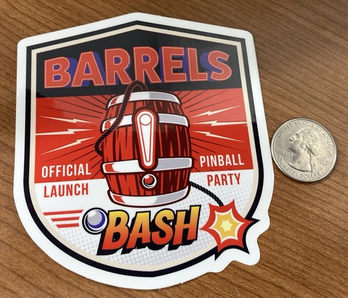 Adesivo barrels pinball - barrels, bash