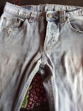 jeans ragazzo uomo tg 32 Dondup  celeste chiaro modello con scalfiture su gambe
