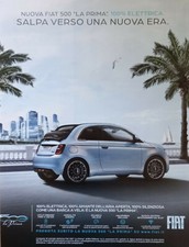 Pubblicità Advertising Italian Clipping 2020 MACCHINA AUTO FIAT 500 ELETTRICA .
