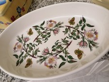 🏺 Portmeirion “The Botanic Garden” – Piatto ovale in porcellana inglese da coll