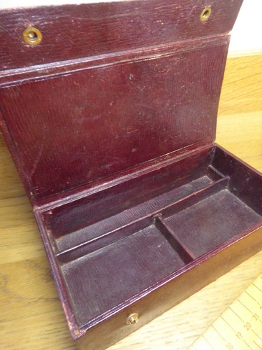 Antique morocco leather box - morocco,