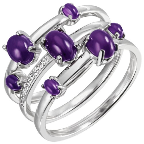 Anello ametiste lilla - anello,