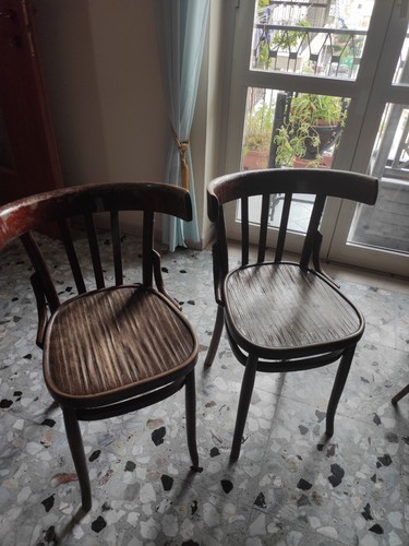 Coppia sedie antiche fischel - sedie,