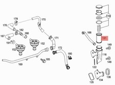 MERCEDES TRUCK LKW OM457/460 ELEMENTO SEPARATORE OLIO OEM A0000188535
