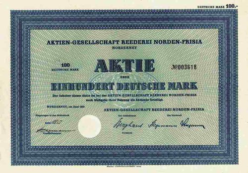 Reederei norden frisia - frisia, 1951