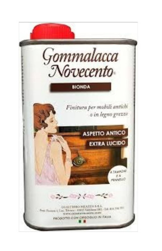 Gomma lacca bionda novecento - gomma,