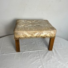 Sgabello poggiapiedi in legno primi 900 stoffa