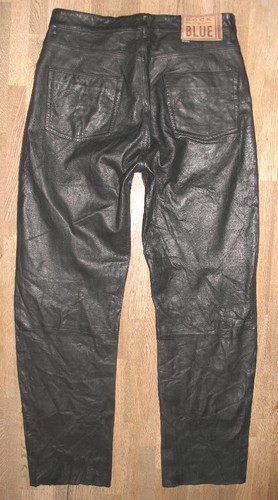 Rock blue jeans in pelle - jeans,