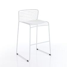 SET 2 SGABELLI DA INTERNO/ESTERNO HAZEN WHITE ACCIAIO BIANCO ORESTELUCHETTA