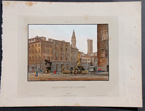 Stampa antica 1863 acquatinta - antica,