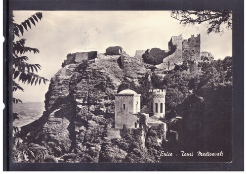 Cartolina erice torri - erice,