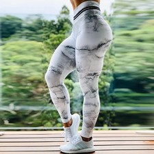 Leggings donna yoga bianco