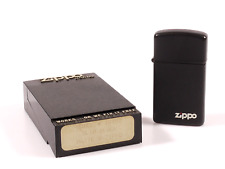 PRL) ZIPPO SLIM BLACK MATTE LIGHTER ACCENDINO FEUERZEUG ENCENDEDOR 1989