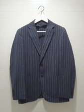 Giacca Uomo Lino Cotone Blu 46