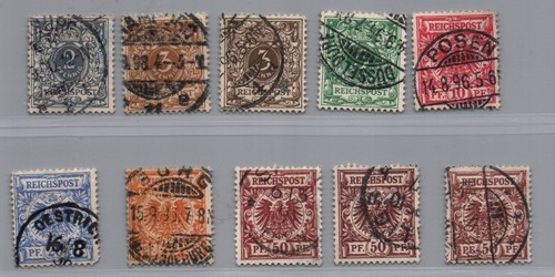 Impero tedesco lotto - di, michel