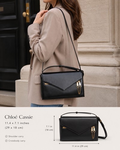 Borsa tracolla chloé cassie - a,
