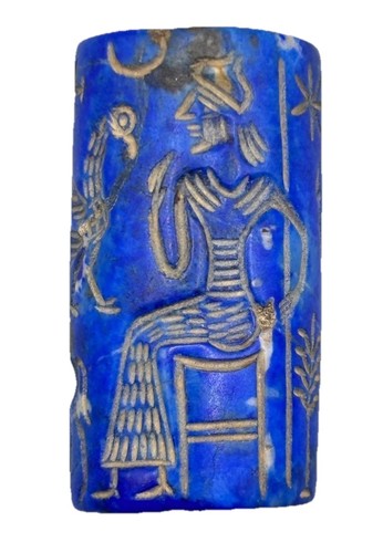 Amuleto sigillo lapislazzuli - sigillo,