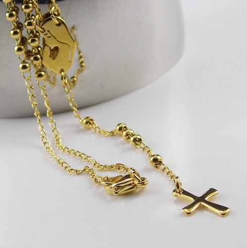 Collana catena rosario gesù - rosario,