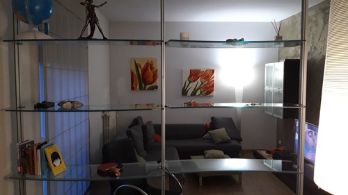 Libreria soffitto vetro e - a, in