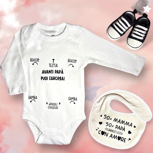 Set neonato body bavetta - neonato:,