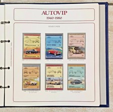 1989 AUTOVIP BOLAFFI COLLEZIONE MONOGRAFICA FRANCOBOLLI AUTO 1940 1980