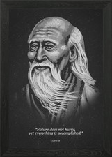 Lao Tzu citazione con cornice
