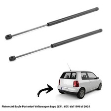2 MOLLE  A GAS PISTONI PORTELLONE BAGAGLI X VW LUPO (6X1, 6E1) dal 1998