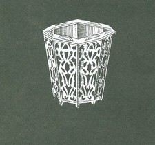 DISEGNO PER LA COSTRUZIONE DI UN COPRIVASO CON IL TRAFORO DELLA AMATI COD. 625