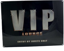 Cartello In Metallo "VIP