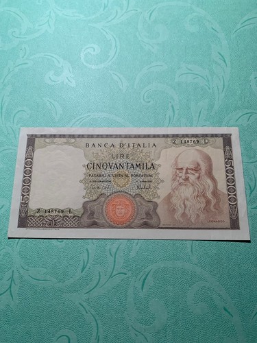 50000 lire leonardo vinci - 50000,
