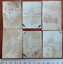 6 FOTO REGIO ESERCITO PRIMA GUERRA WW1 1918 1919 ARTIGLIERIA - SOLDATI MILITARE