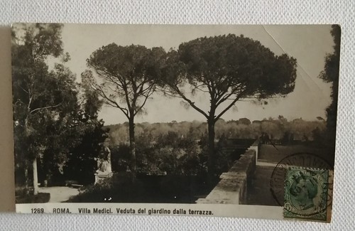 Roma cartolina villa - cartolina, medici