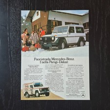 1983 Mercedes Classe G - Original AD Advertising Pubblicità Vintage