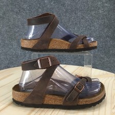 Sandali Birkenstock donna 36 Yara casual cinturino alla caviglia ballerine pelle marrone