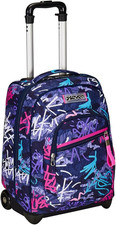 Trolley Fisso, Graffitimix, Viola, 2 in 1, Doppio Uso, Trolley E Zaino, Zaino Sc