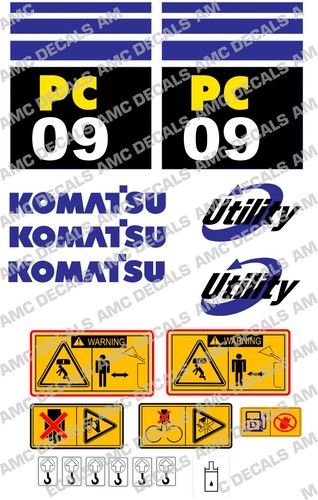 Set adesivi per - per, escavatore